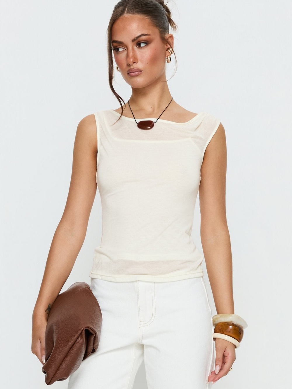 Princess Polly layered sheer top